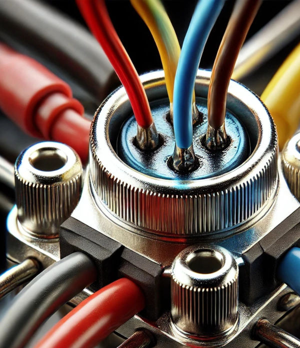 Examples of soldered wire connections