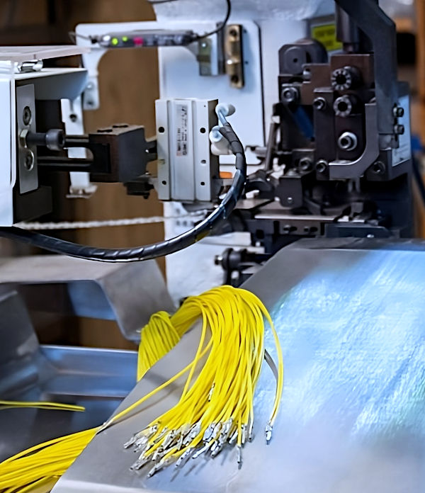 Some wires being twisted