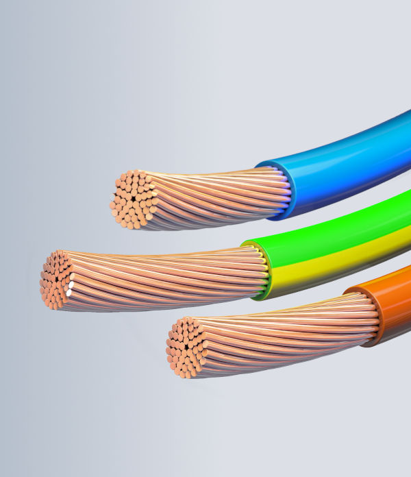 Some wires being stripped